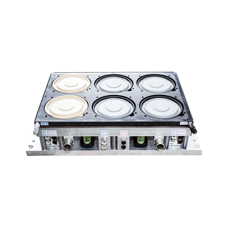 Molde termoformador de tapa de cuenco de papel